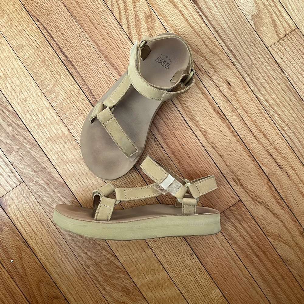 LEATHER Teva DESERT SAND DSND Midform Universal Sandal minimalist outdoor hiking